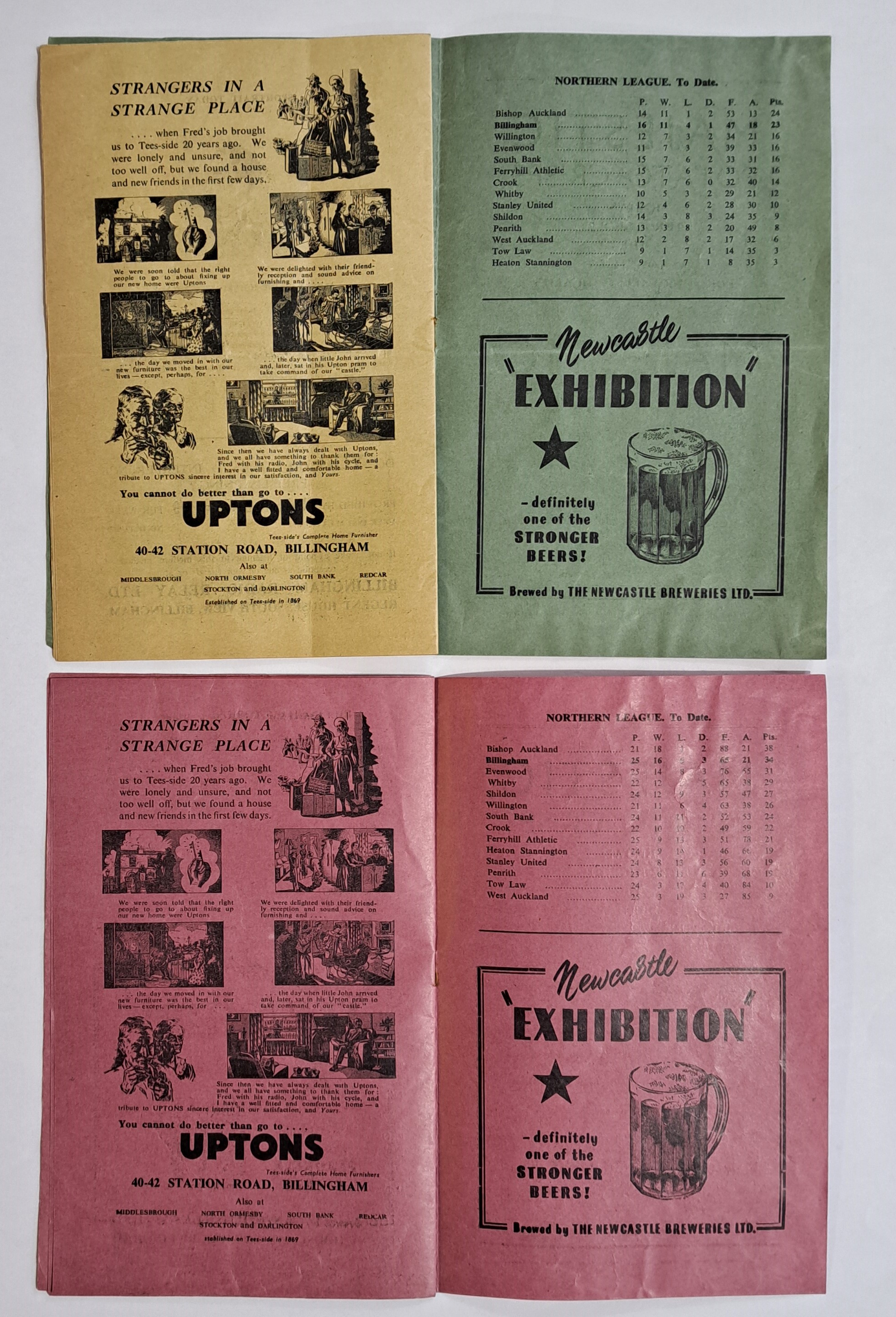 Amateur Football Vintage early 1950's Programmes - Image 7 of 7