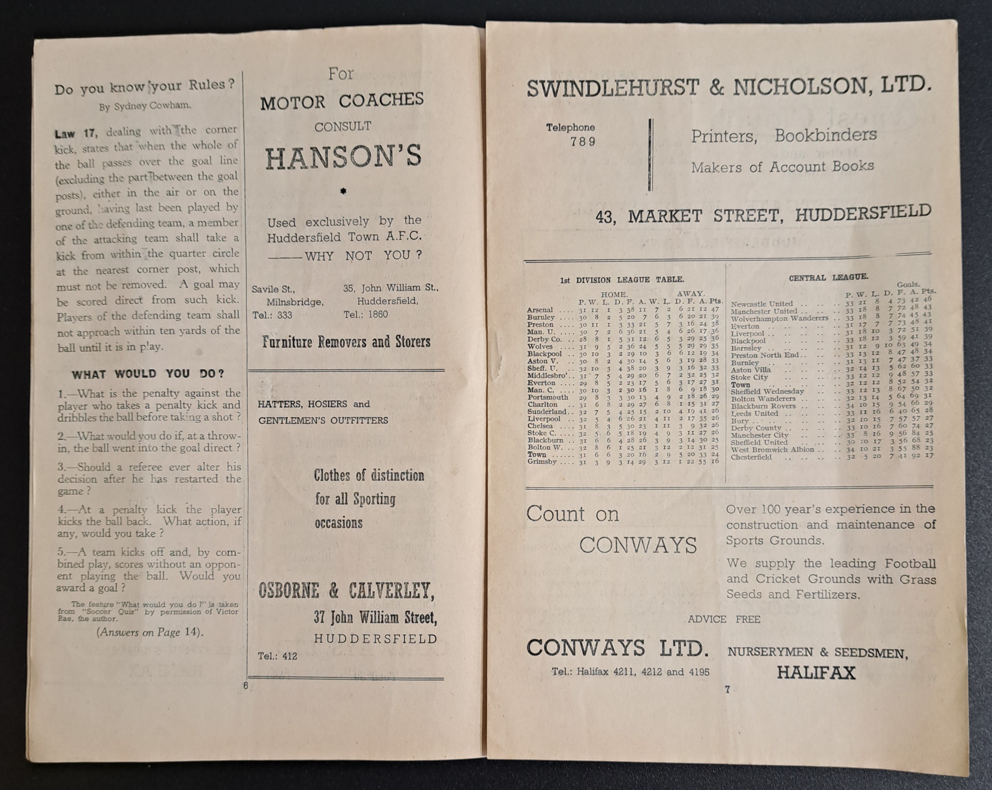 Middlesbrough FC,  a group of Vintage 1940's Away Football Programmes - Image 9 of 13
