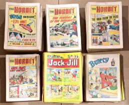 Large Quantity of The Hornet, Jack and Jill, Bunty & similar UK Comics