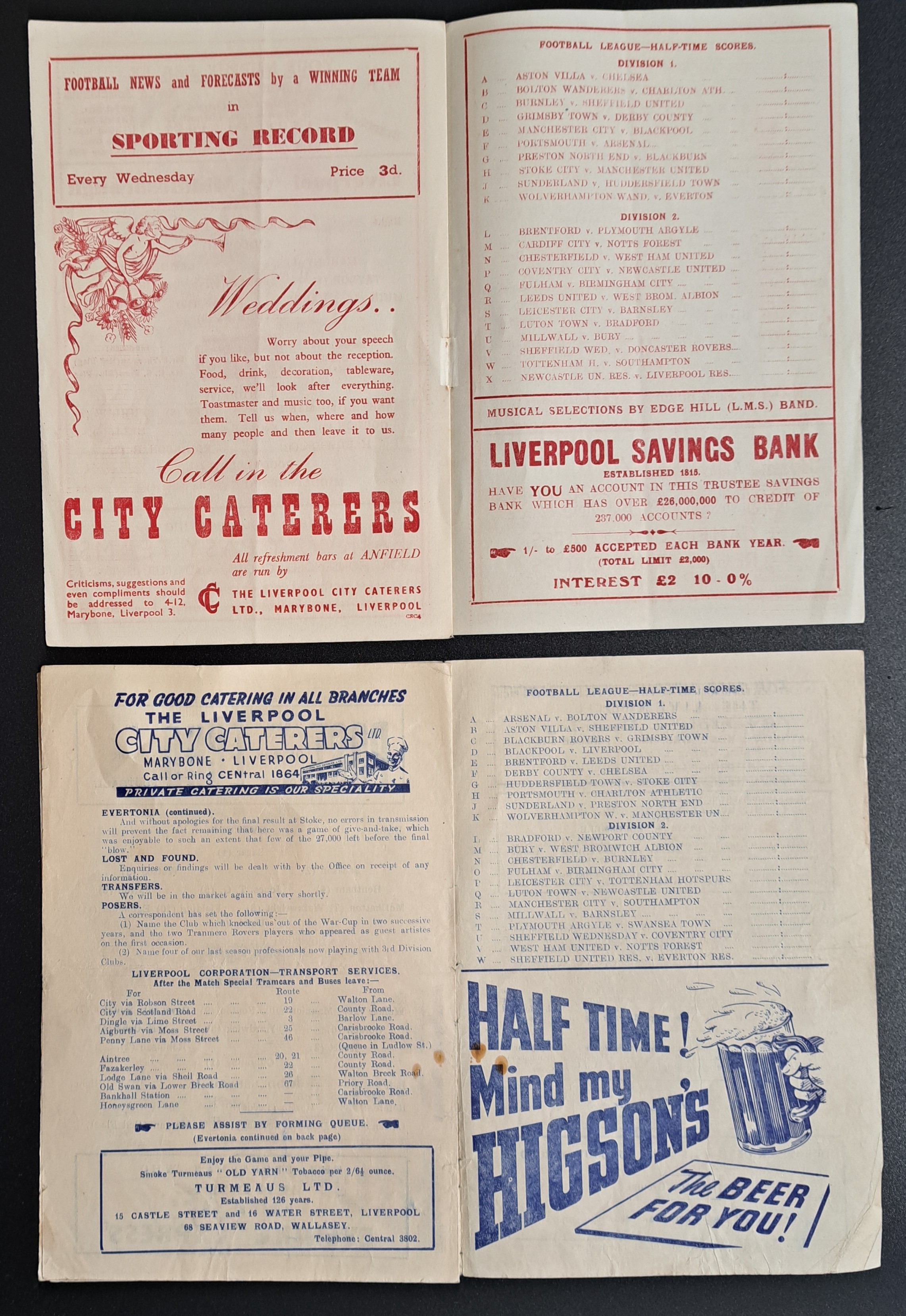Middlesbrough FC,  a group of Vintage 1940's Away Football Programmes - Image 6 of 13