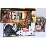 Vintage/Retro Gaming. PlayStation 2, a boxed pair of "Guitar Hero"