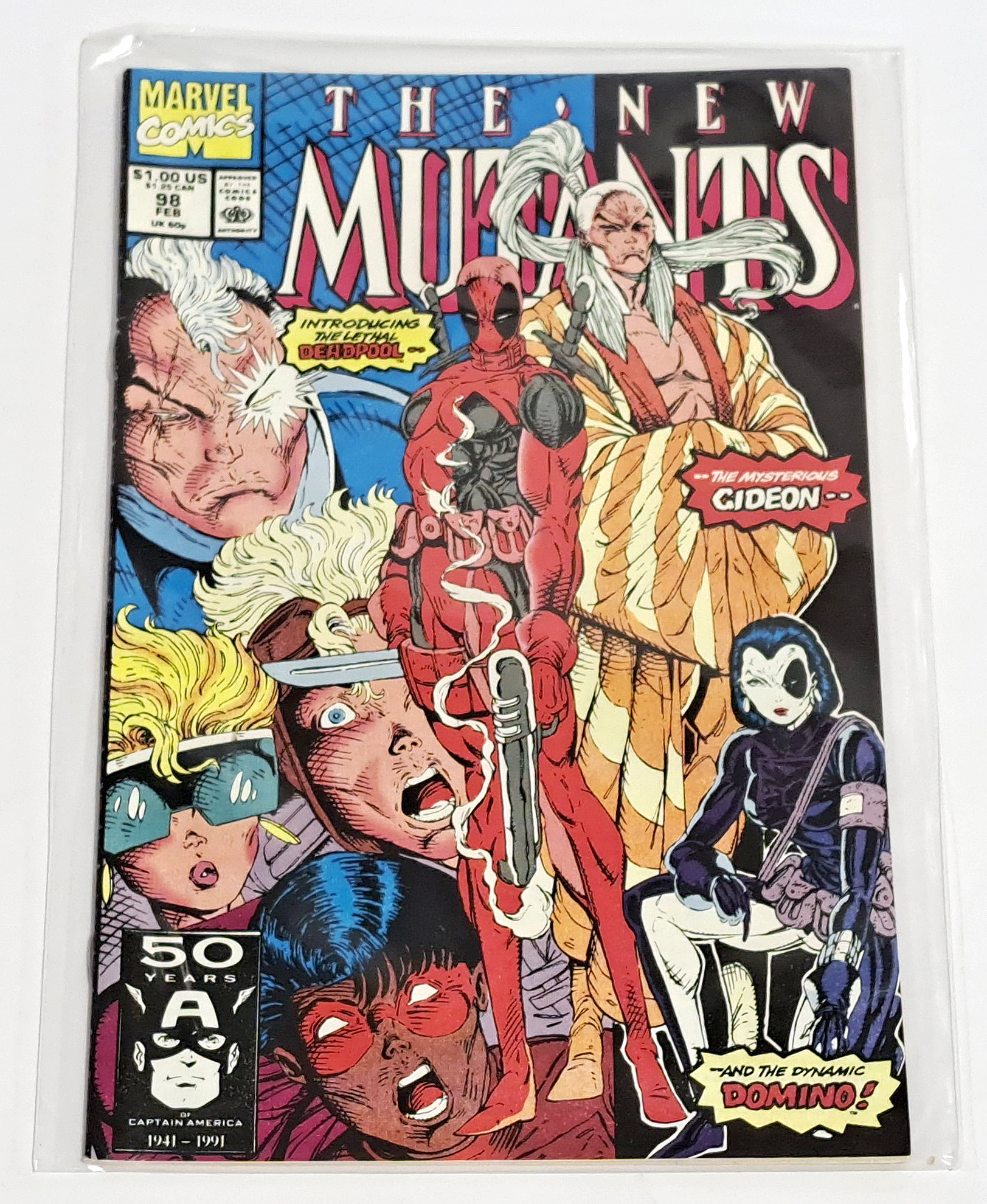 Marvel Comics The New Mutants #98, First Appearance of Deadpool
