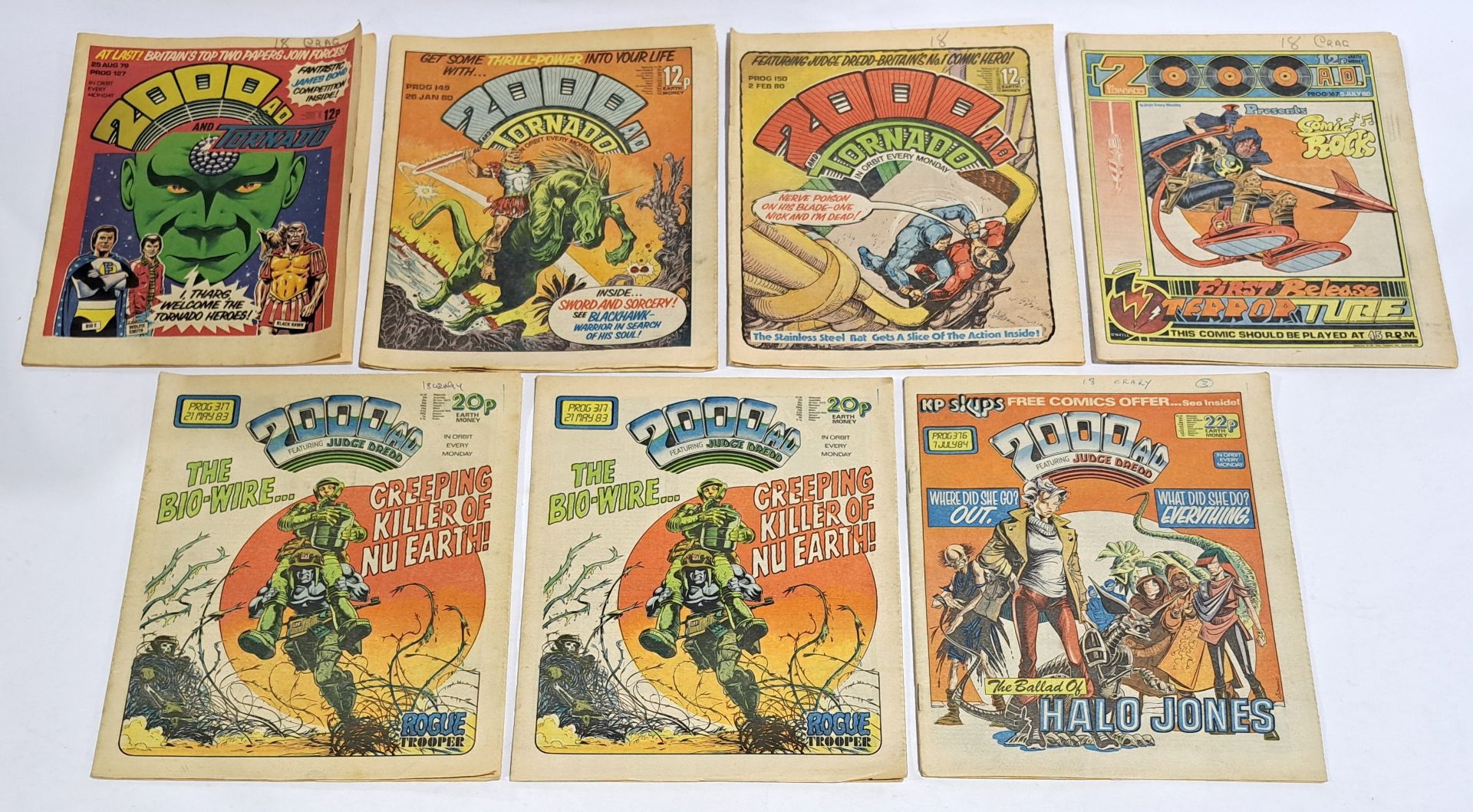 Large Quantity of 2000AD Judge Dredd UK Comics, First Appearances of Judge Death, Judge Anderson,... - Bild 2 aus 2