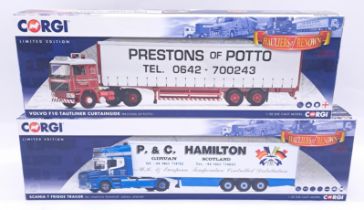 Corgi "Hauliers Of Renown" a boxed pair of 1:50 Scale Truck/Trailer models