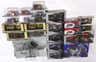 Cararama & similar, Motorcycle, Aircraft, Tractors & Military realted, a mixed boxed group