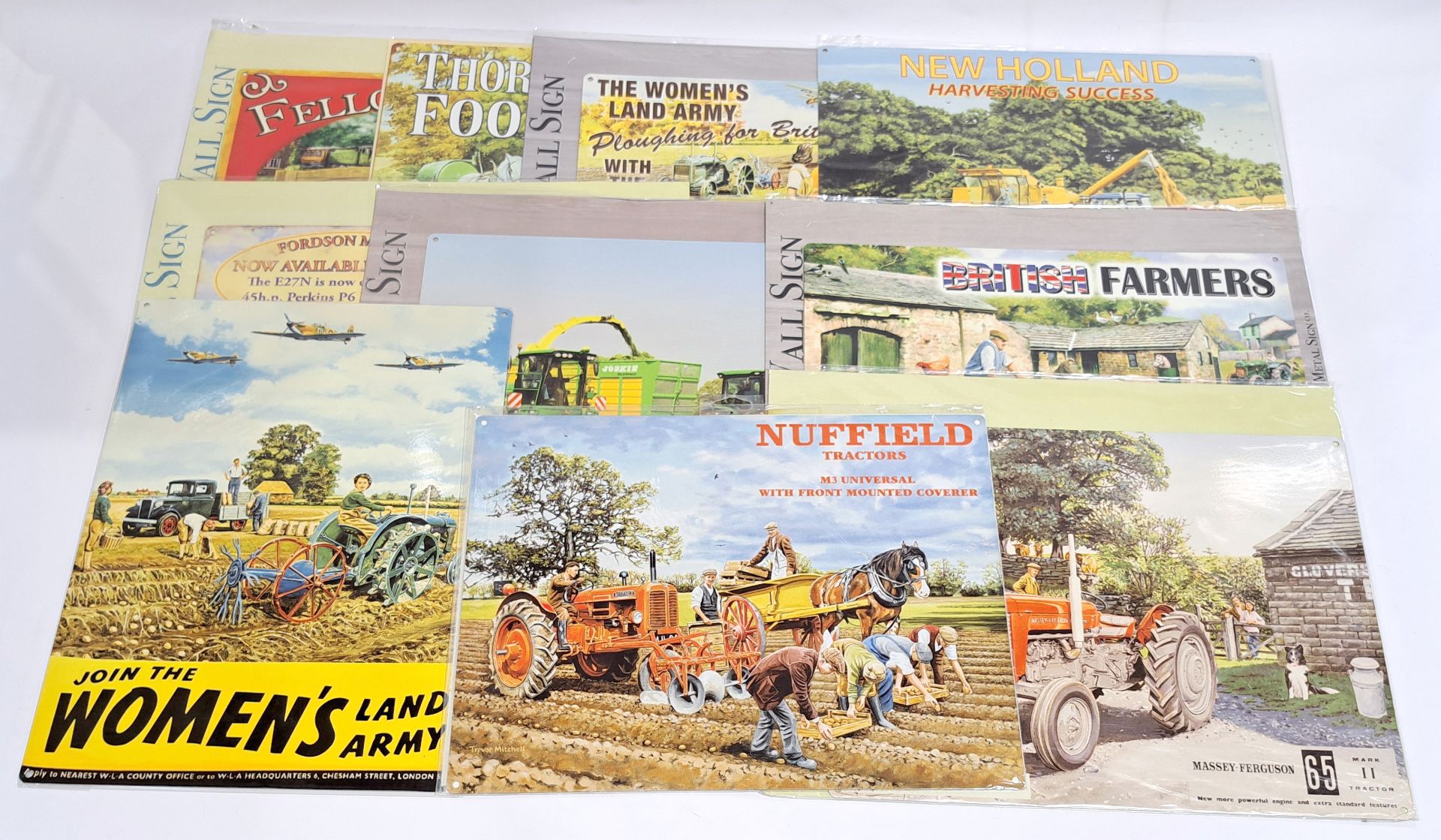 Large quantity of Metal Wall Signs, Agriculture, Trains, Ships, Automobiles, Buses, Seaside & sim... - Bild 3 aus 6