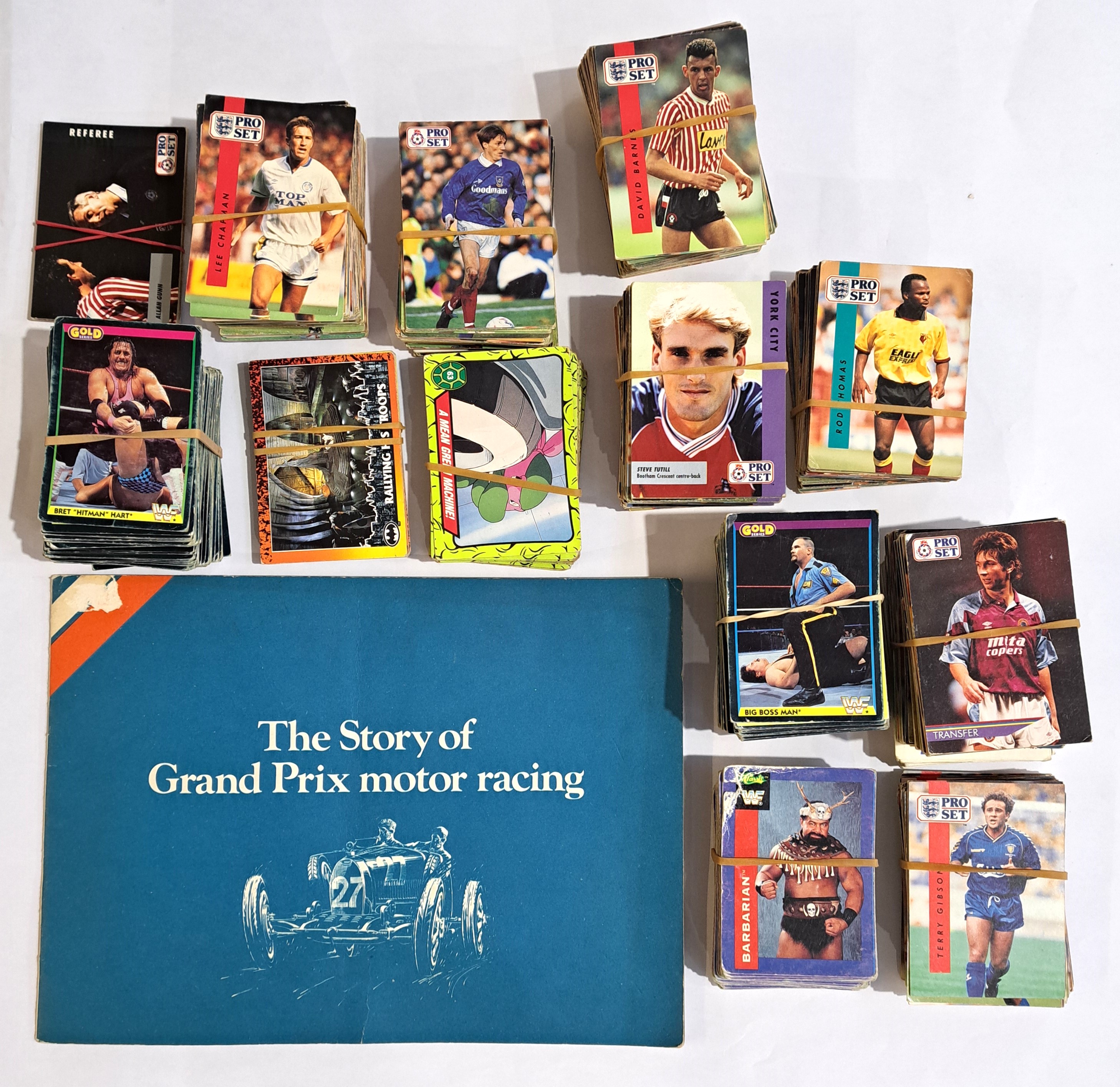 Sports/TV related trading cards to include Pro Set Footballers