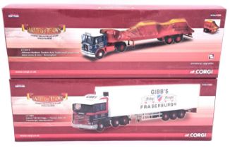 Corgi "Hauliers of Renown", a boxed pair of 1/50 Scale Truck/Trailer models