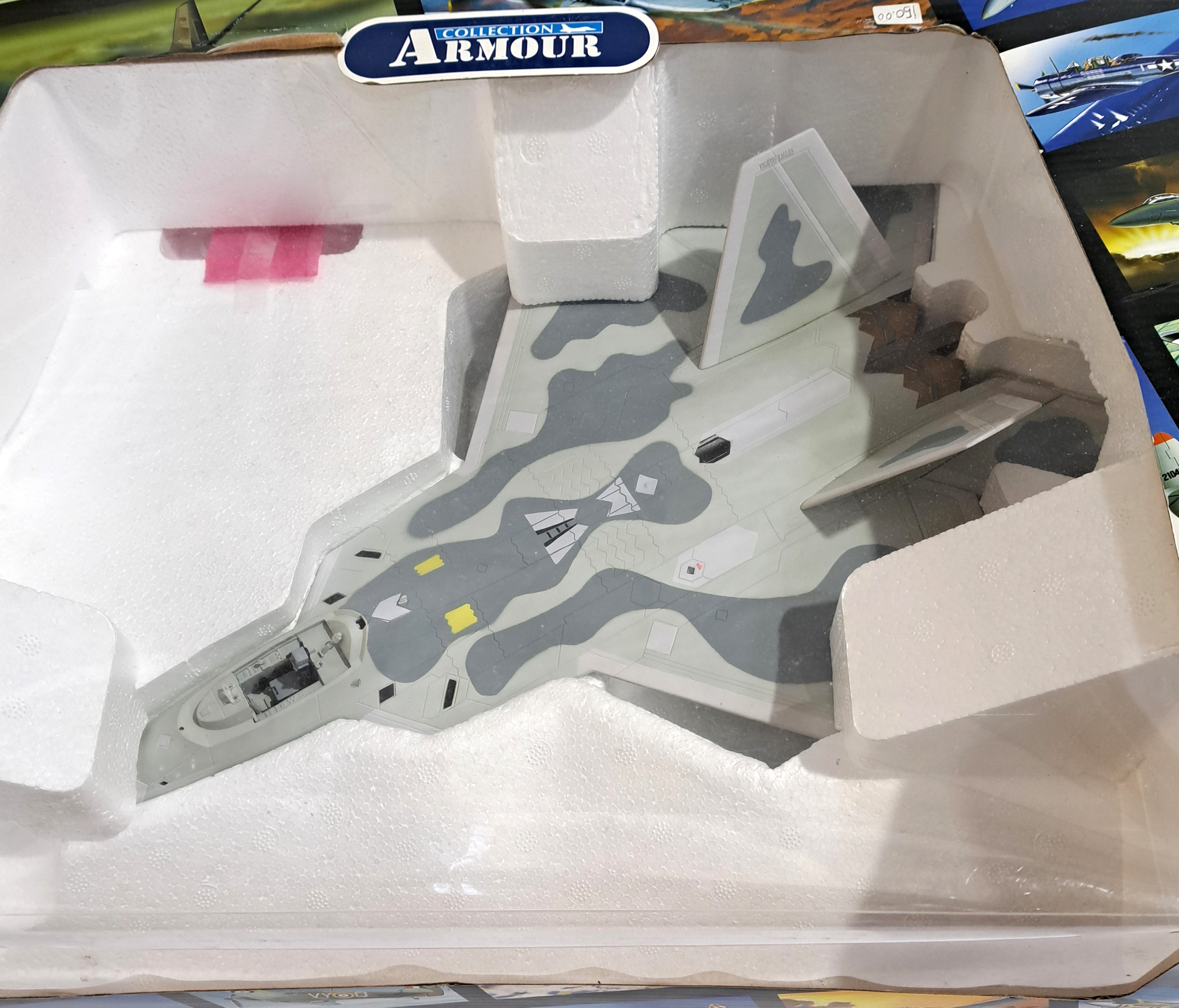 Franklin Mint  "Armour Collection", a boxed 1:48 scale B11E760 F22 Raptor - Image 2 of 2