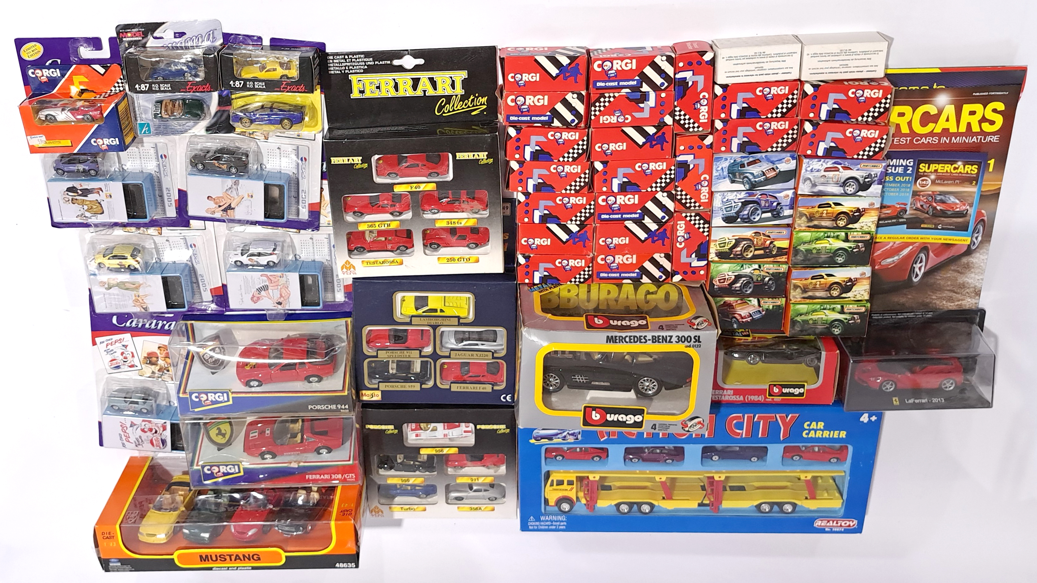 Corgi, Bburago, Cararama & similar, a boxed performance car & similar group