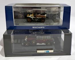 Minichamps Vintage Automobiles, 1:43 scale, a boxed pair