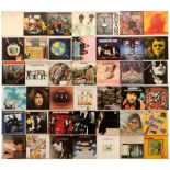 A Group of Mixed Rock LPs
