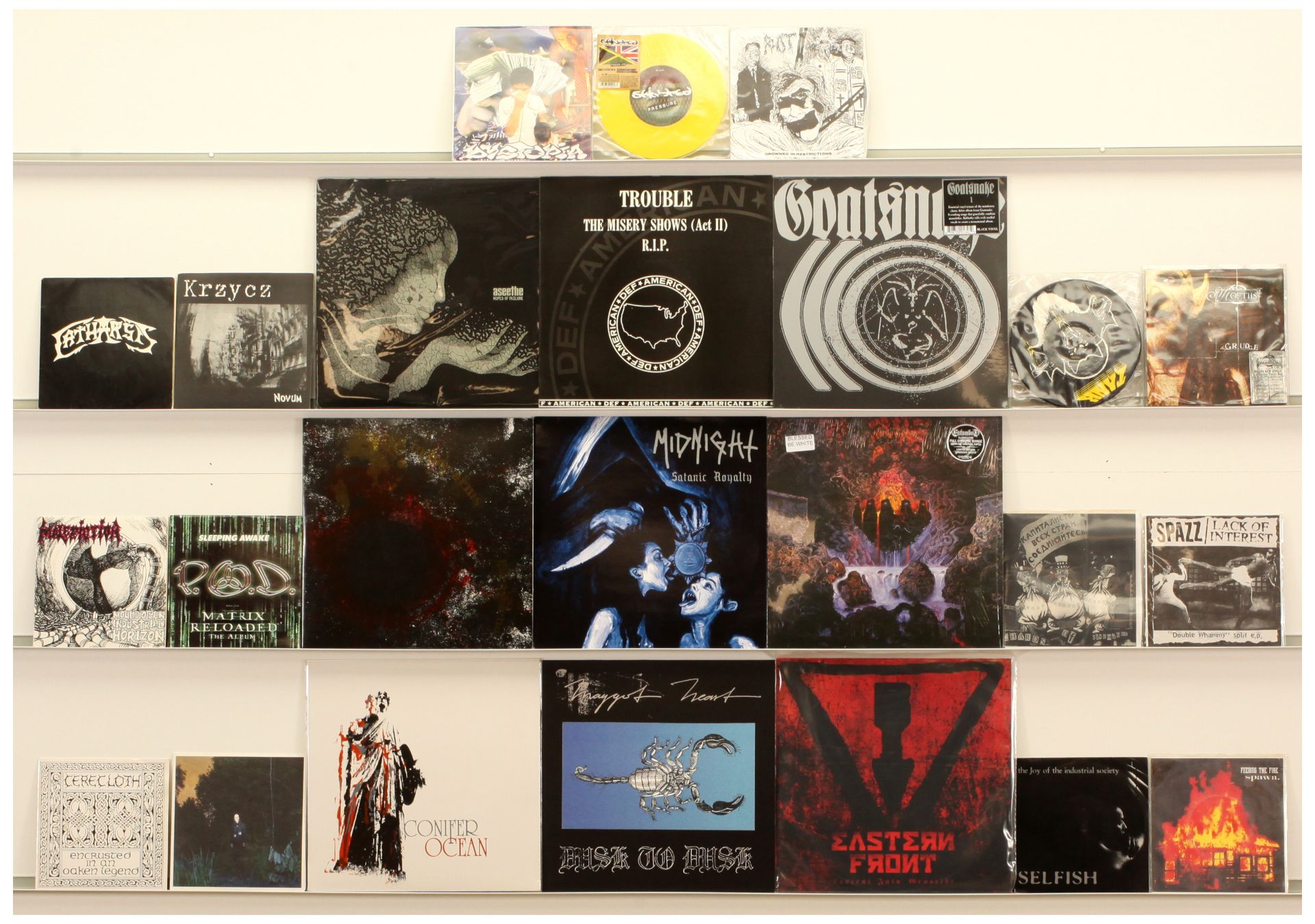 Mixed Genre Heavy Metal/Hardcore LPs and 12" Singles