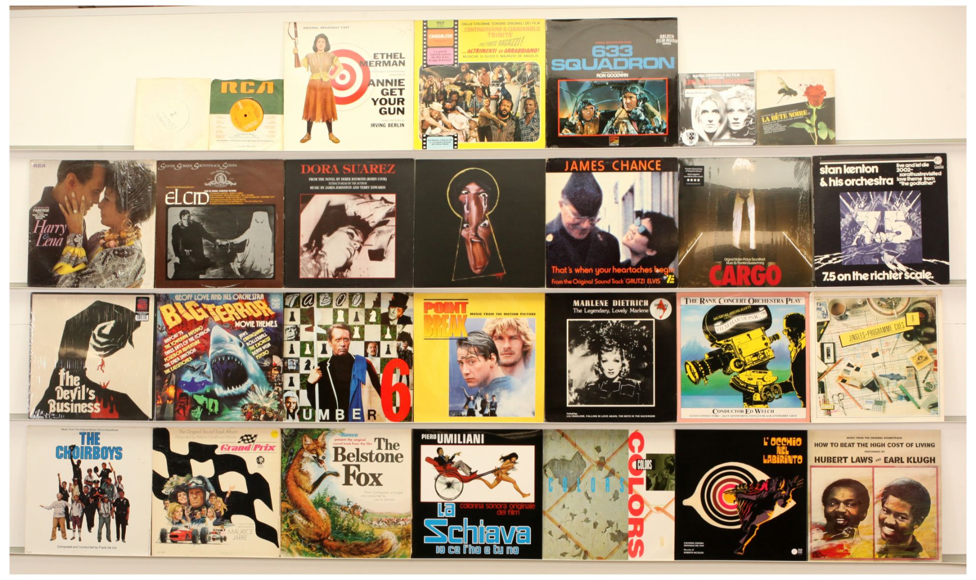 A Collection Of film Scores And Sound Track Vinyl