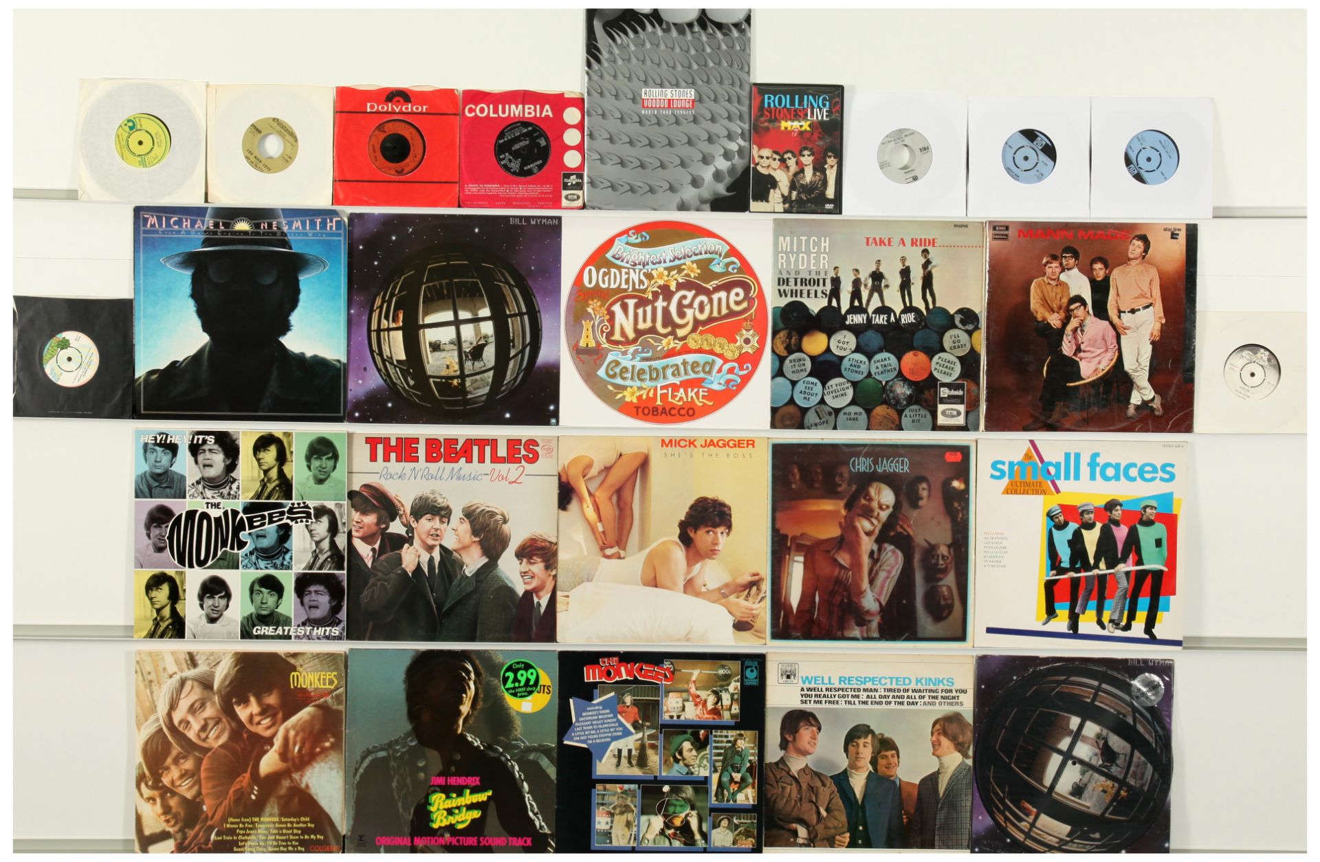 1960's Pop Rock LPs and 7" Singles