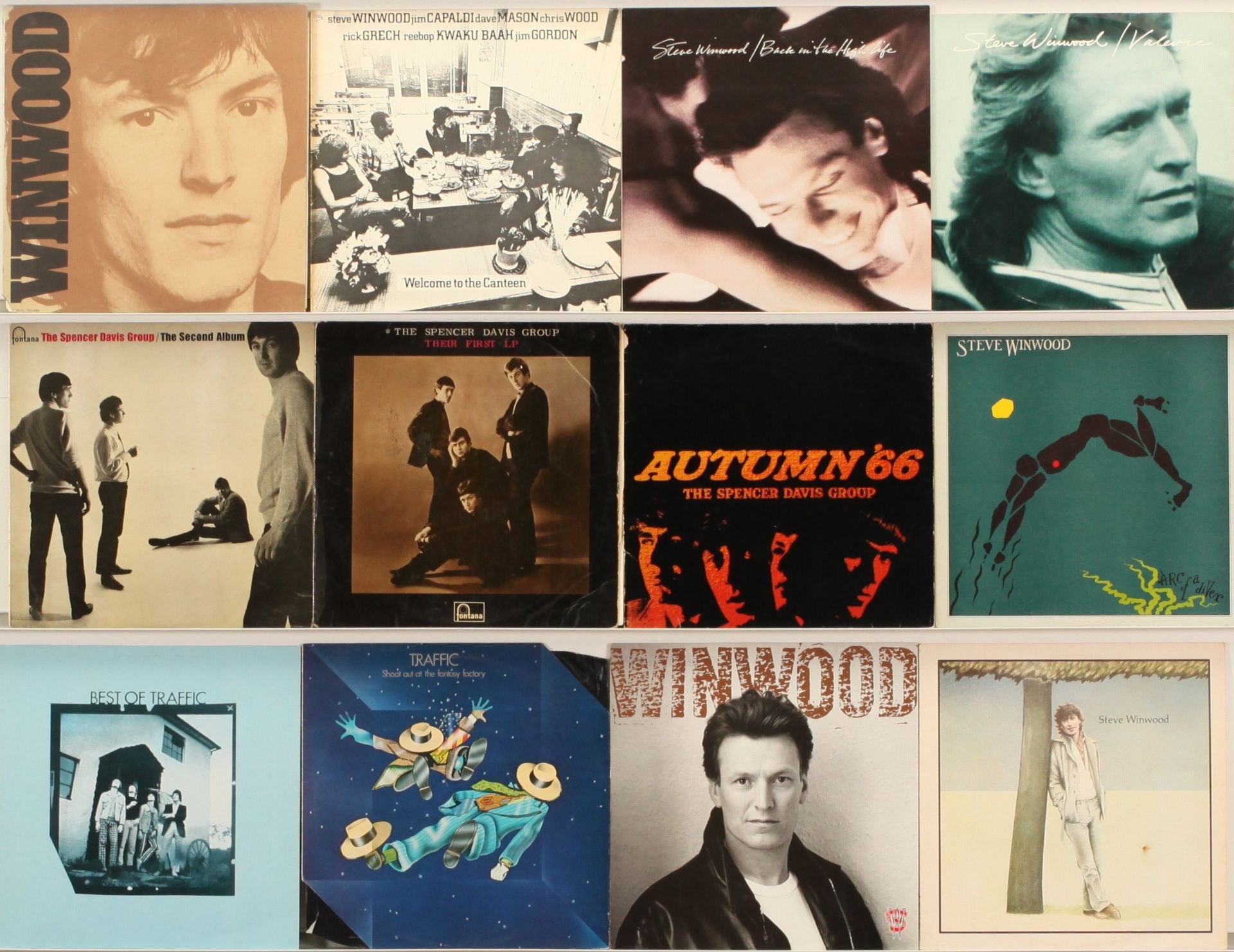 Steve Winwood & Related Artists - A Group of LPs