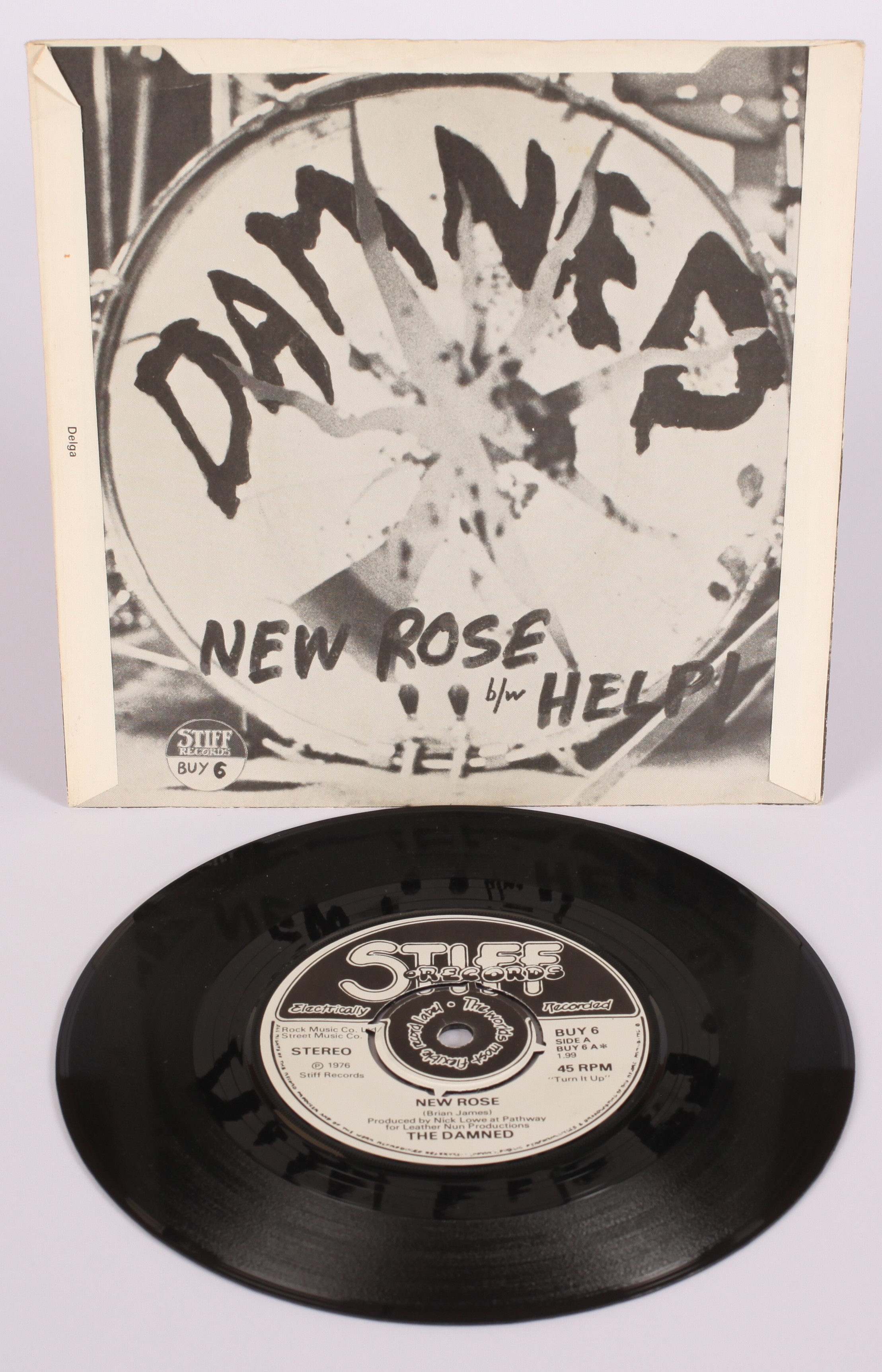 The Damned - New Rose 7" Single - Image 2 of 2