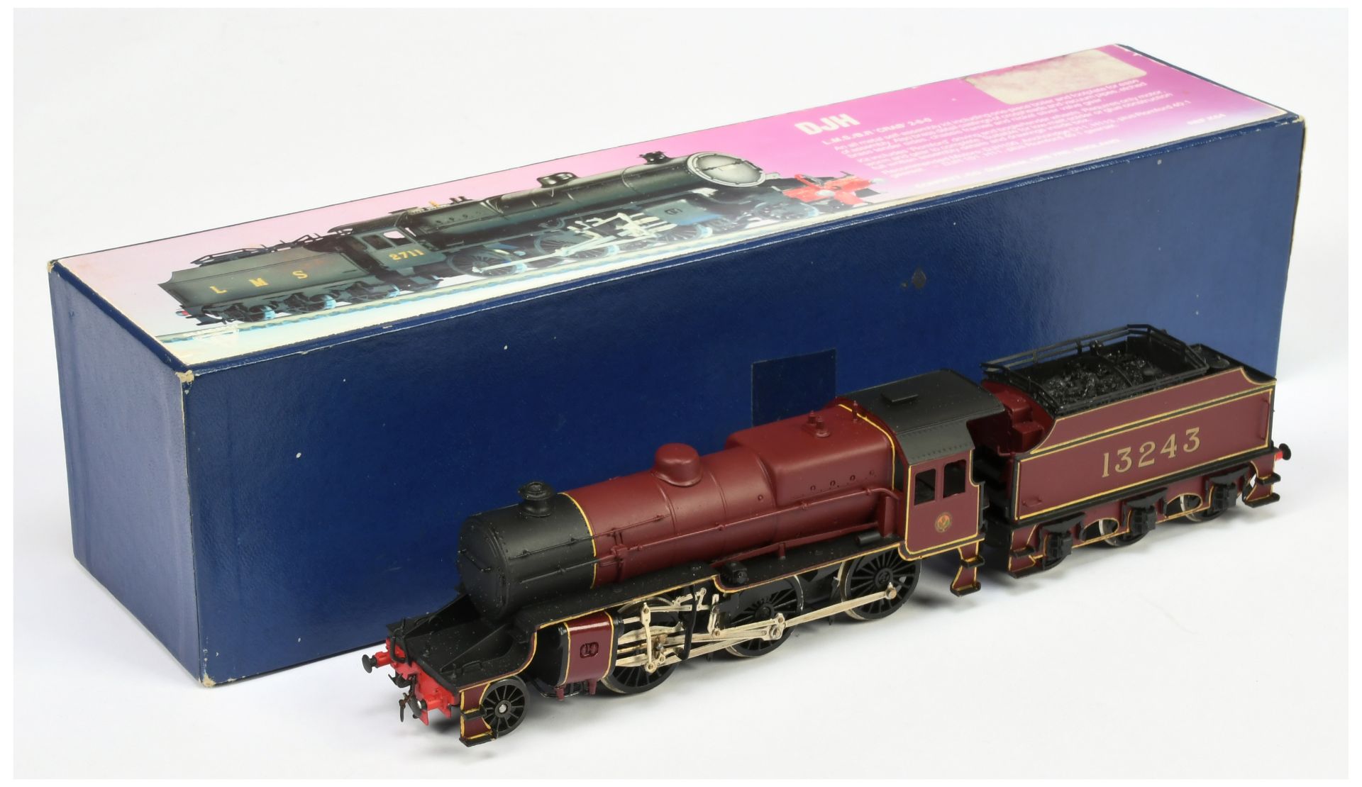 DJH OO Gauge Kitbuilt K64 2-6-0 LMS lined marron Crab Class Steam Locomotive No. 13243