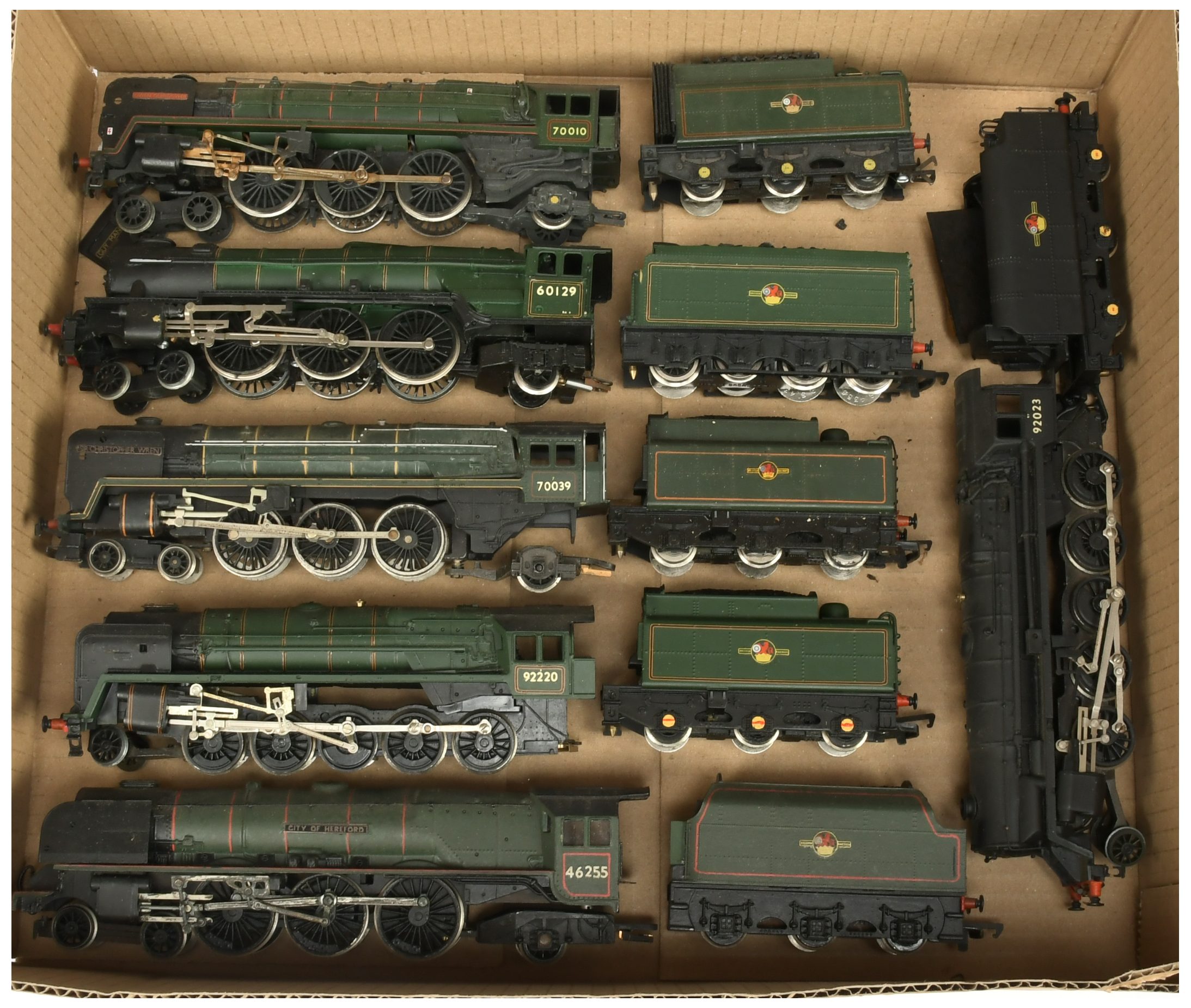 Hornby GB OO Group of unboxed modified Steam loco's. 