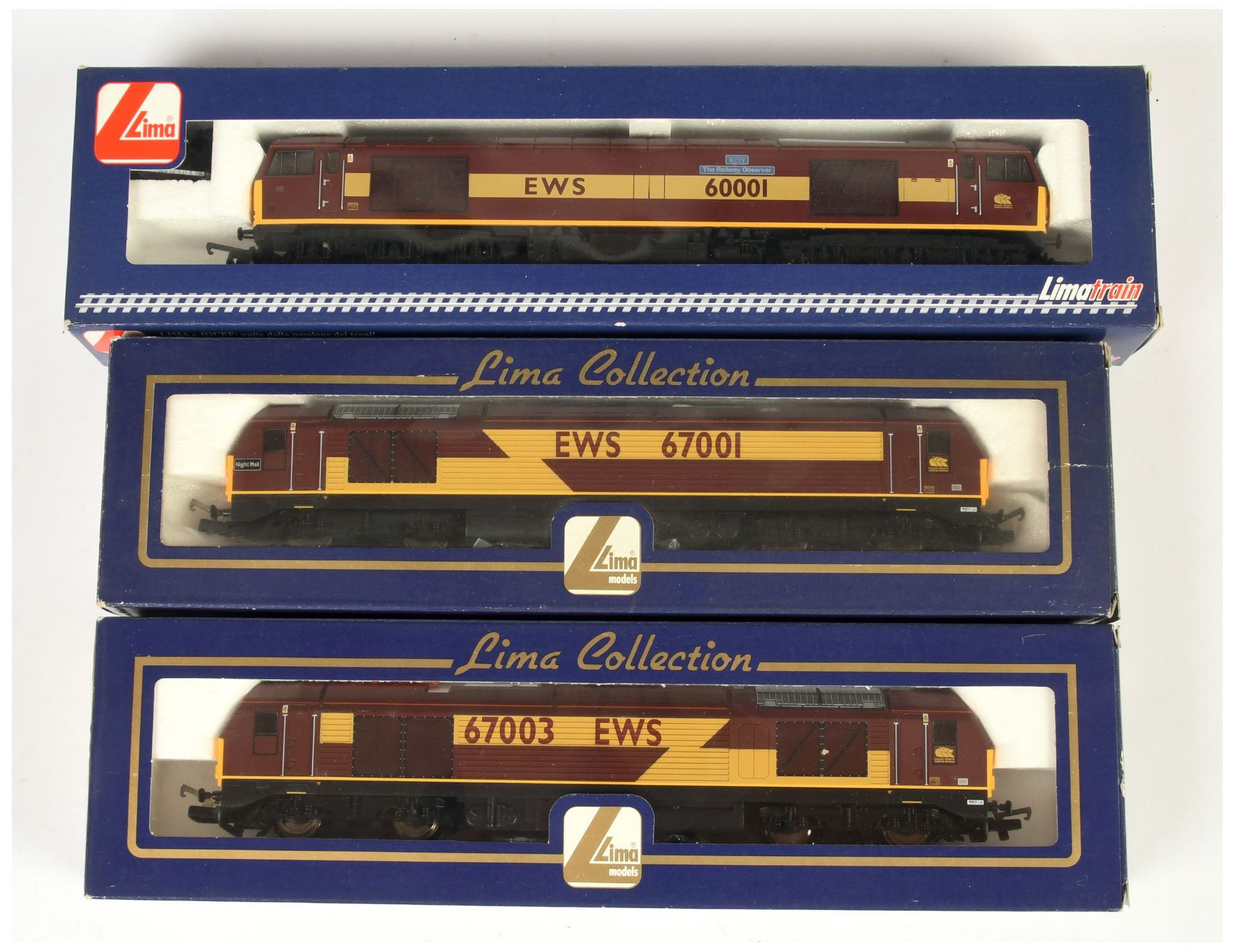 Lima Group of 3x EWS Class 60 & 67 Diesel Loco's.