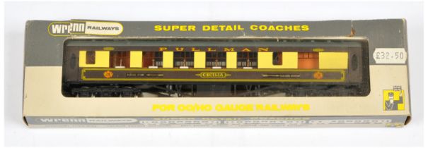 Wrenn W6012A brown and cream Golden Arrow 1st Class Pullman Car "Cecilia" with Golden Arrow to si...