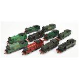 Hornby Dublo 3-rail group of Repainted SOUTHERN and LMS 0-6-2 N2 Class Steam Locomotives