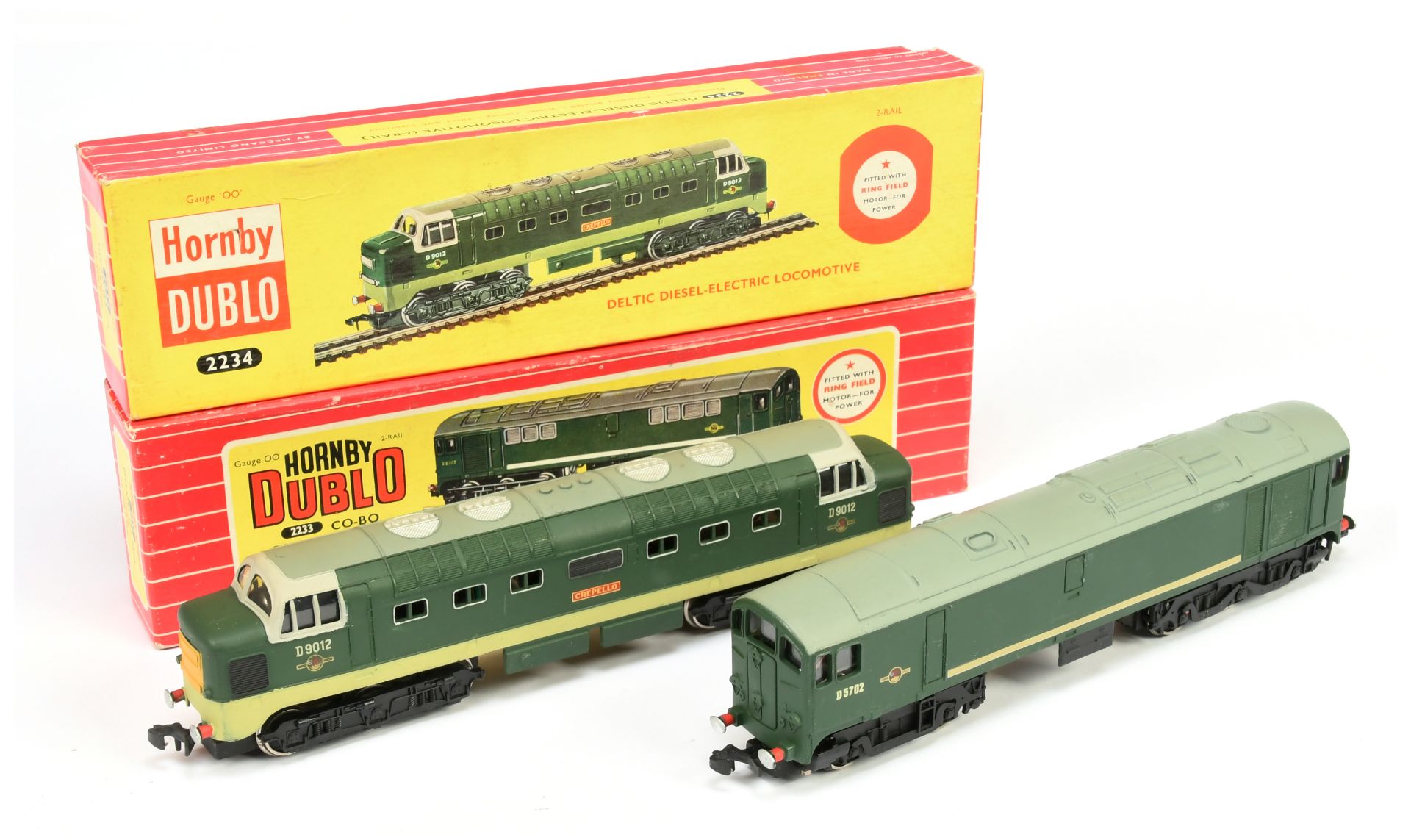 Hornby Dublo 2-rail pair of Diesel Locomotives comprising of 