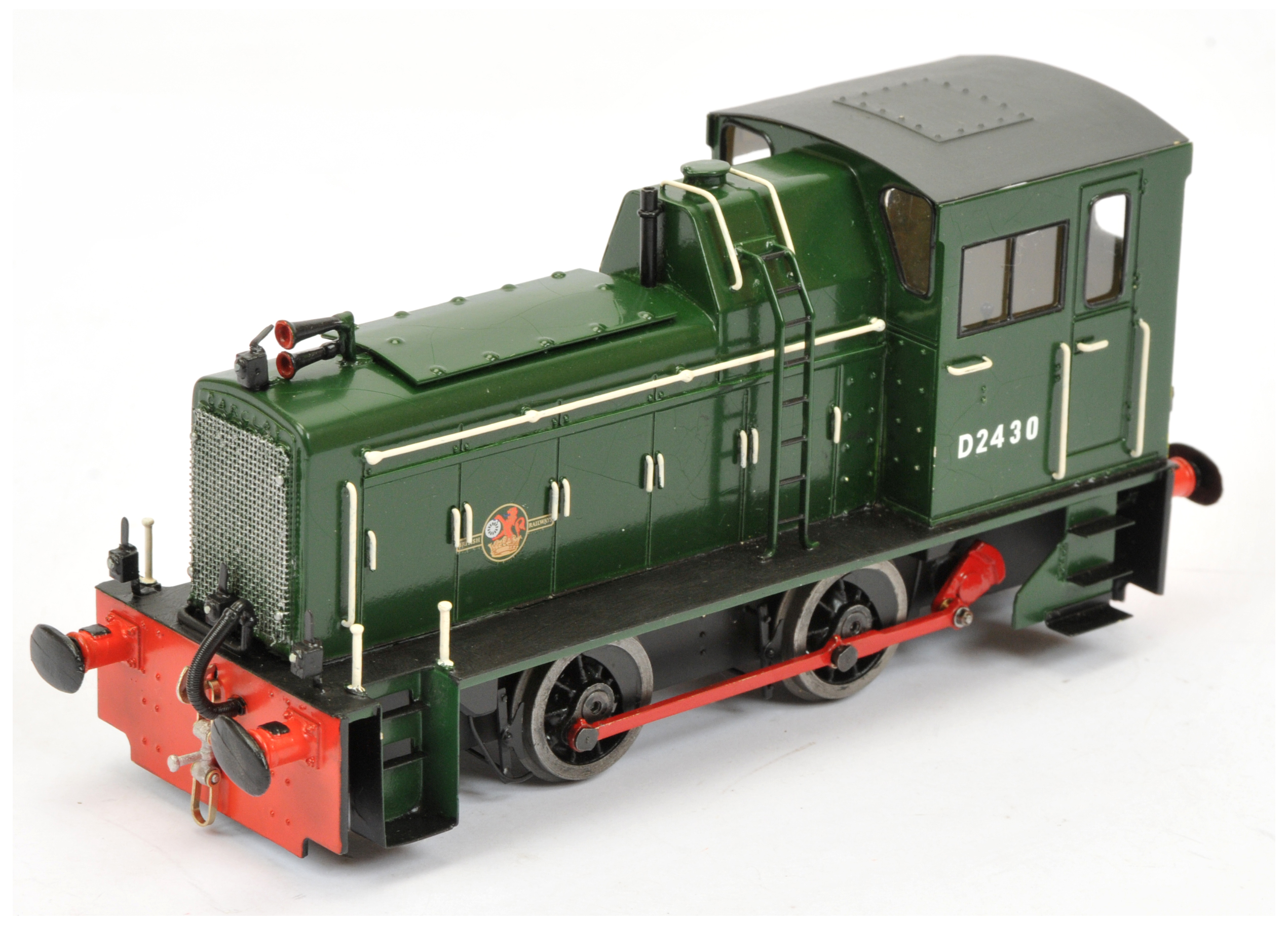 O Gauge Kit Built Barclay 0-4-0 BR Green D2430 Diesel Shunter. 