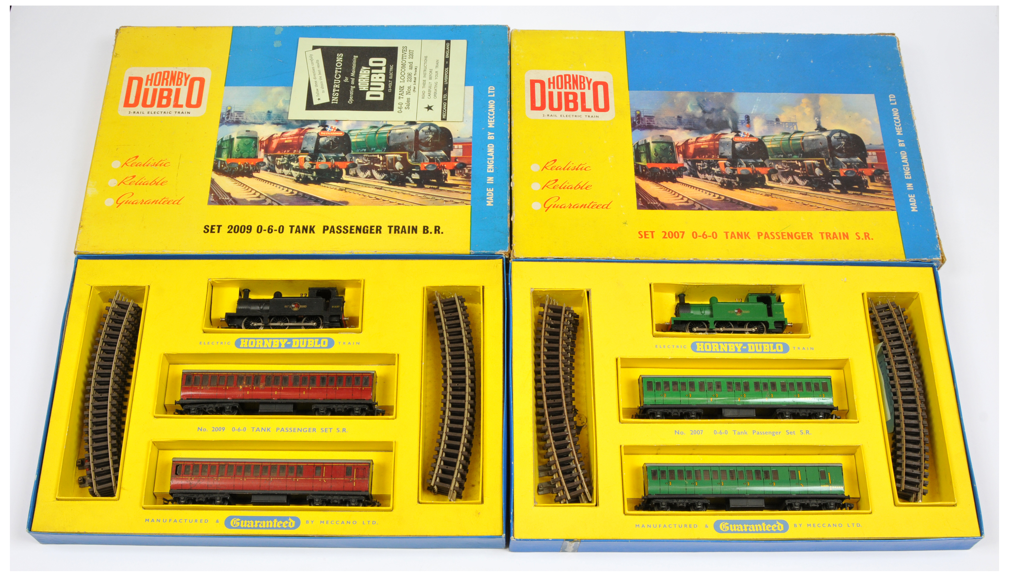 Hornby Dublo pair of 2-rail sets comprising of 