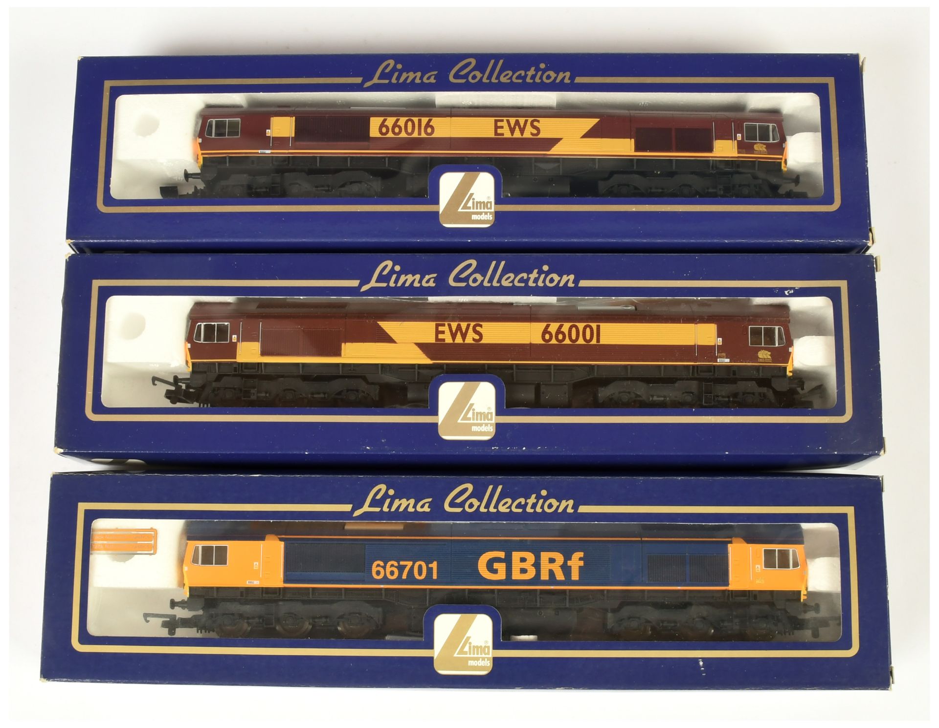 Lima OO Group of 3x Class 66 Diesel Loco's. 