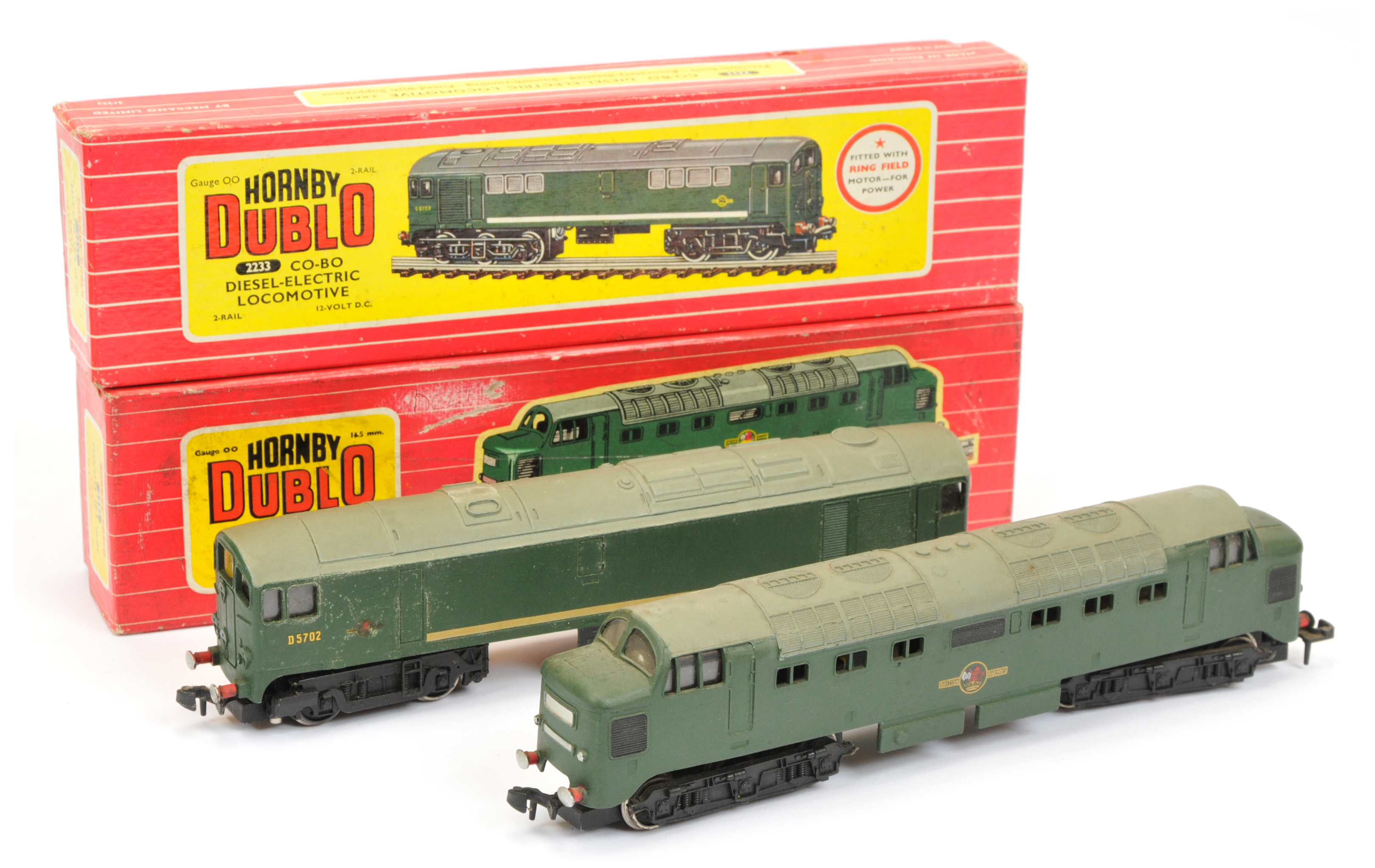 Hornby Dublo 2-rail pair of Diesel Locomotives comprising of 