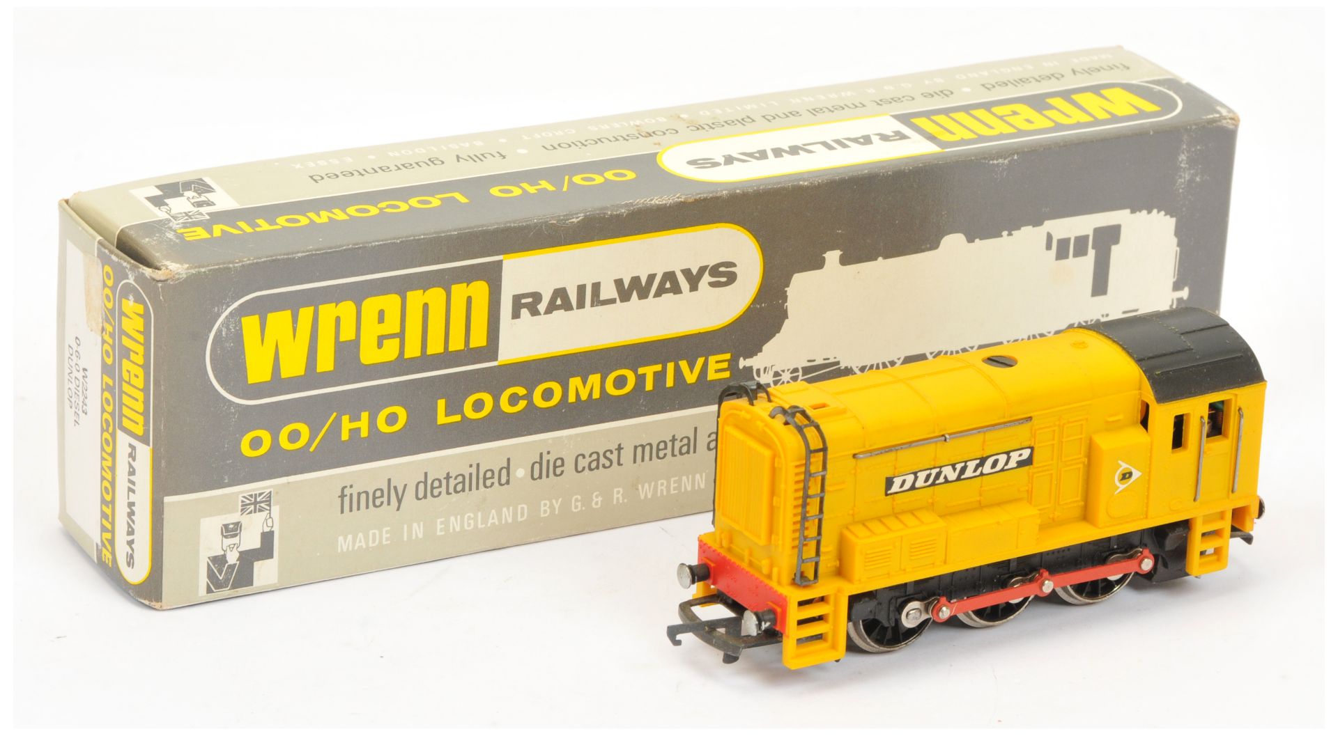 Wrenn W2243 0-6-0 yellow 08 Class Diesel Locomotive "Dunlop"