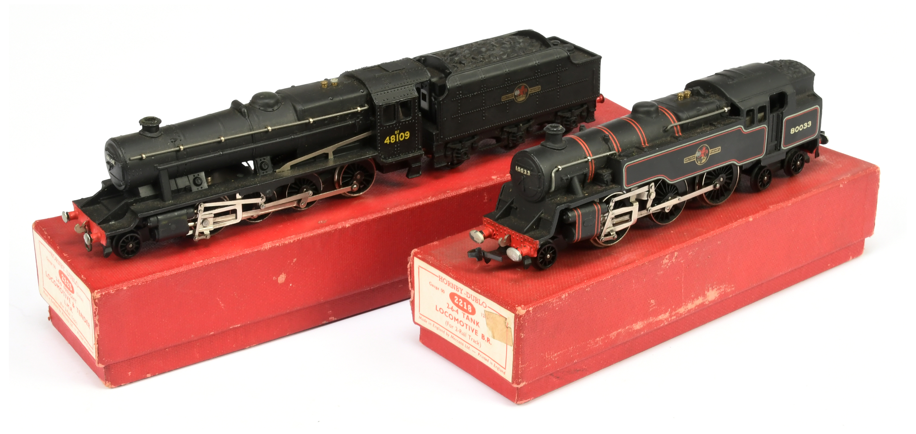 Hornby Dublo 2-rail pair of BR Steam Locomotives comprising of 