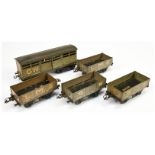 Hornby Series O Gauge pre war. Group of 5x wagons.