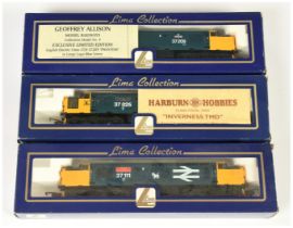 Lima OO Group of 3x Ltd Edition Class 37 Diesel Loco's.