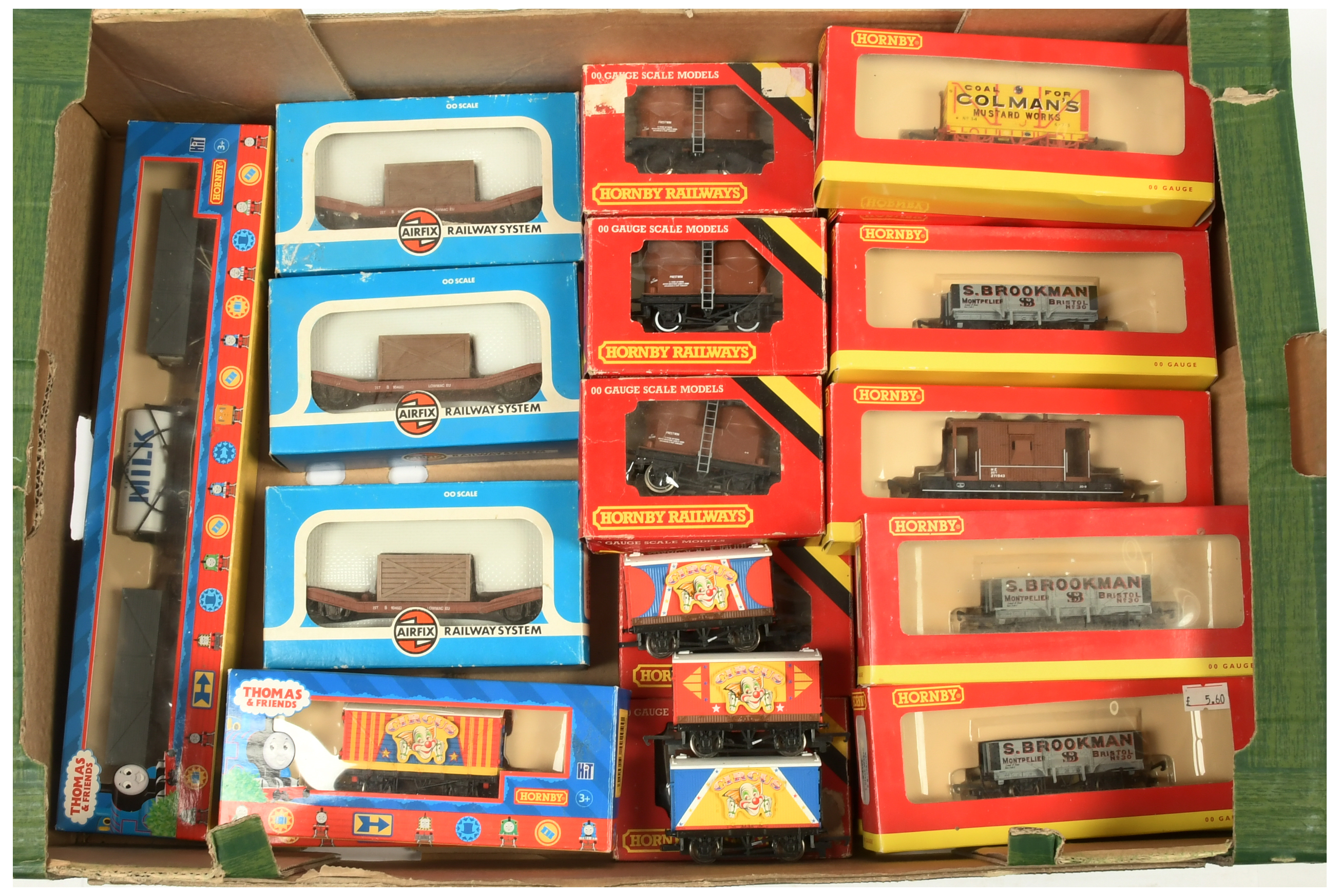 Hornby GB & China, Airfix group of boxed & unboxed wagons.