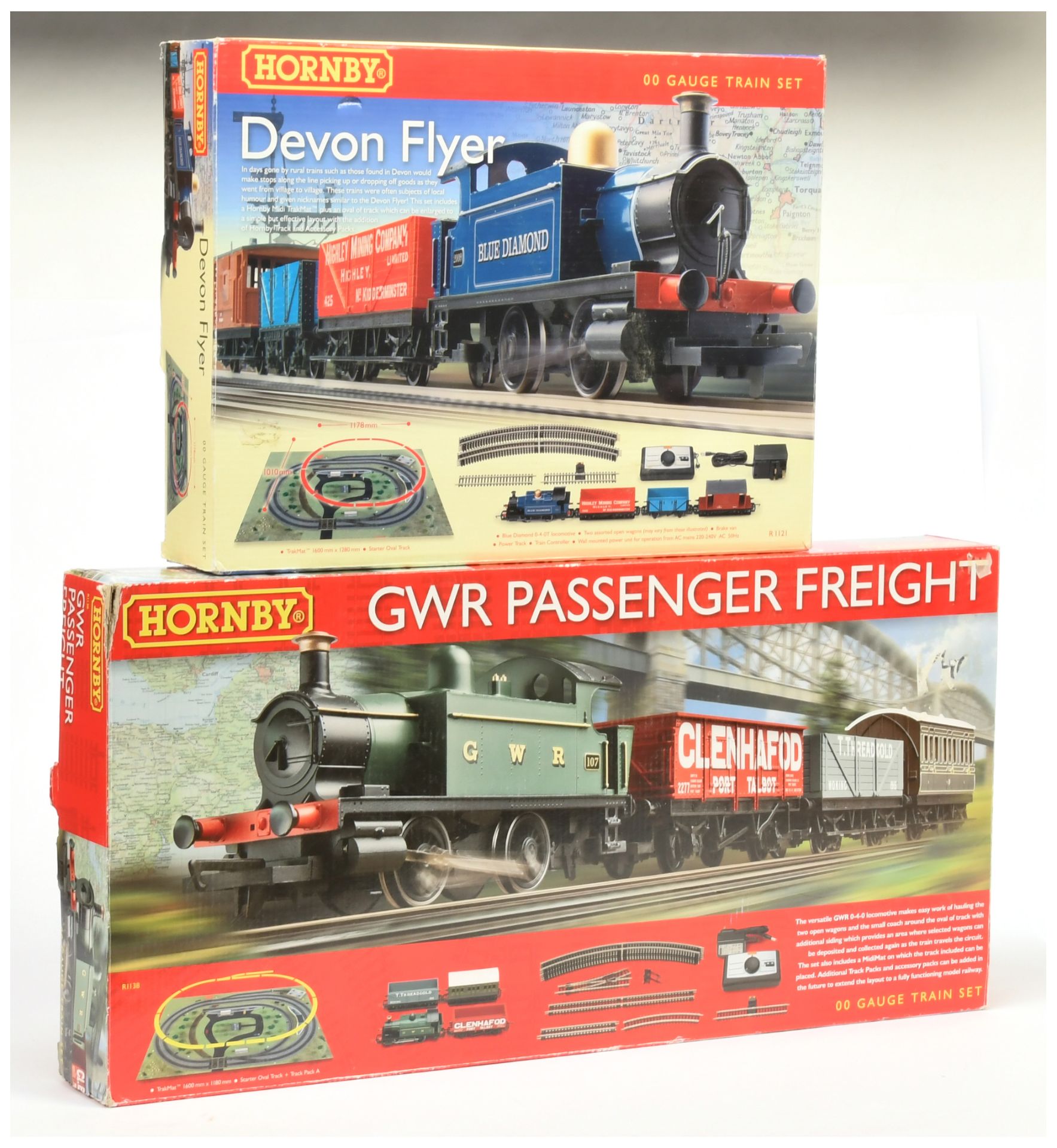 Hornby OO Devon Flyer & GWR Train Sets.