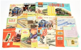 Hornby Dublo qty of Catalogues, Booklets, Leaflets & Price Lists. 