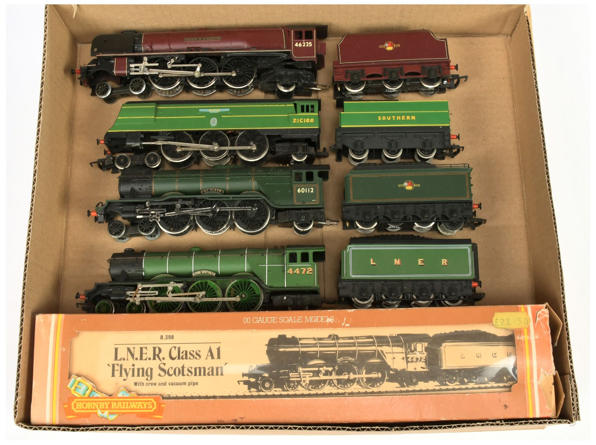 Hornby GB OO Group of mainly unboxed Steam Loco's.