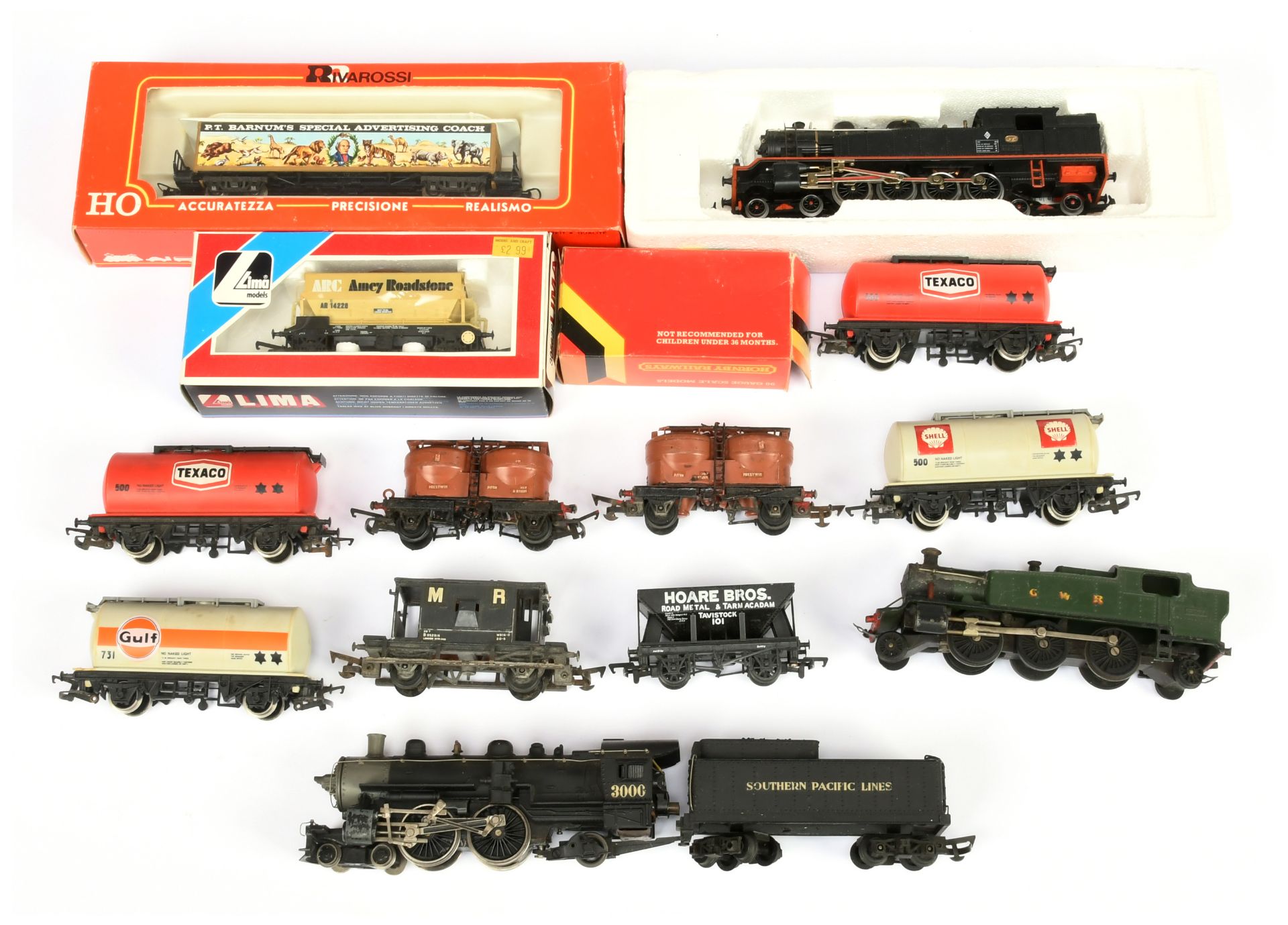 Hornby, Lima & Similar mixed group of OO & HO Gauge Locomotives and Rolling Stock