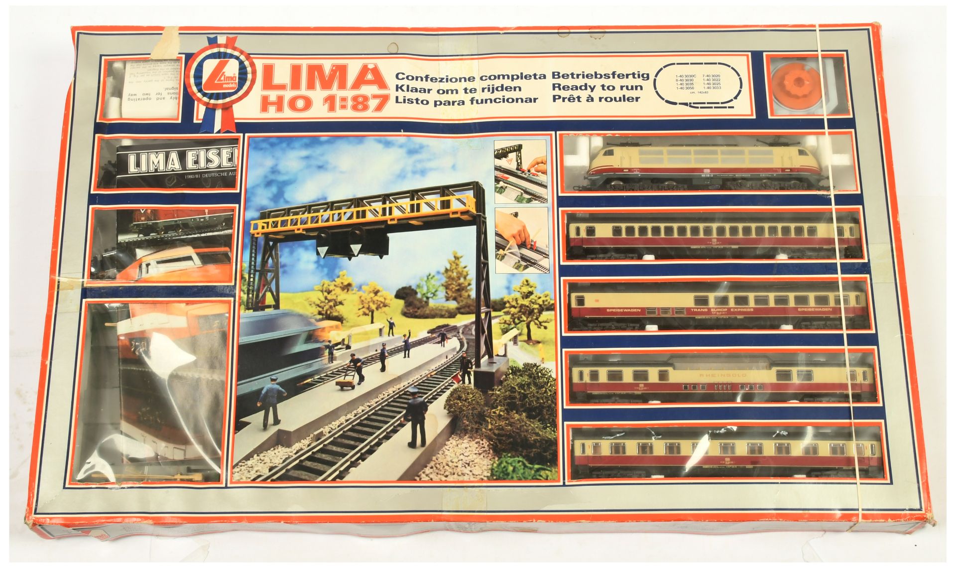 Lima HO 107008 Trans Europ Express Passenger Train Set. 