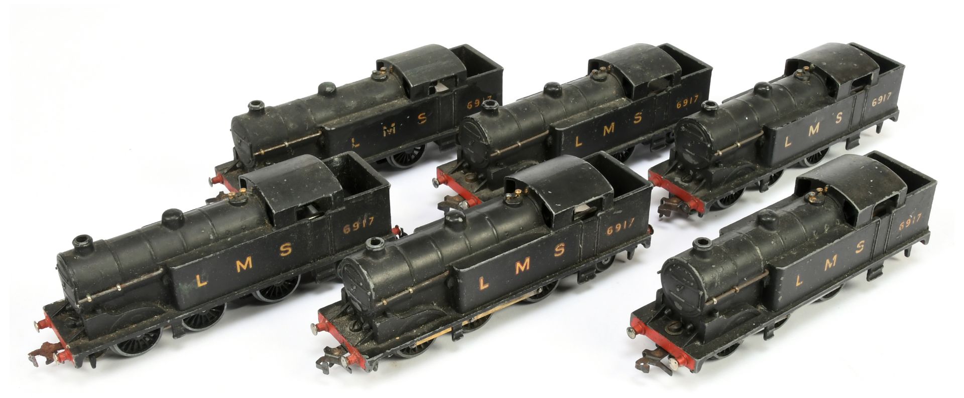 Hornby Dublo 3-rail group of EDL7 0-6-2 LMS N2 Class Steam Tank Locomotives