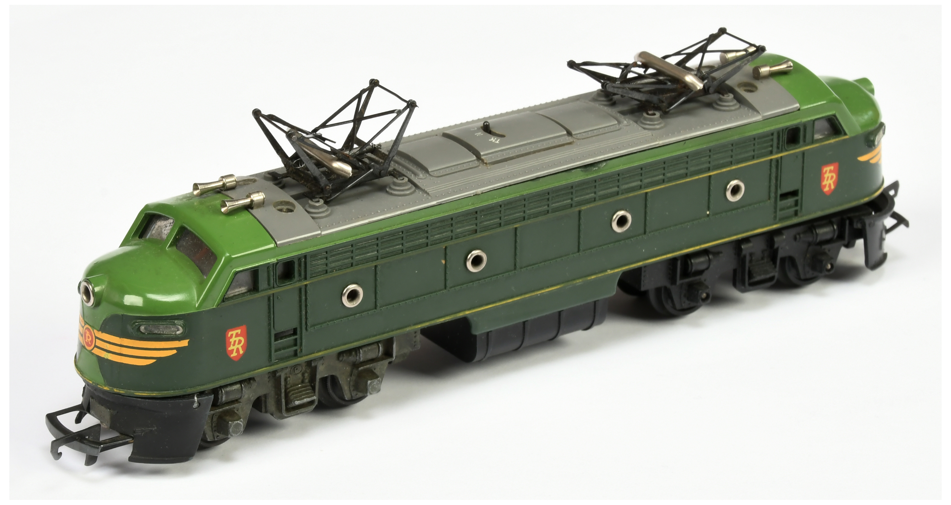 Triang Railways R257 Bo-Bo Double Ended Transcontinental Overhead Electric Locomotive in two tone...