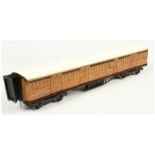 O Gauge LNER Teak Cinema Car. 