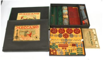 Meccano Pre war 1930's No.4 Set & No.5A Empty box.