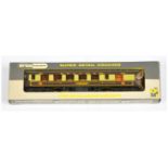 Wrenn W6012 brown and cream Golden Arrow 1st Class Pullman Car "Pegasus" with Golden Arrow to sid...