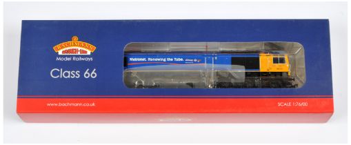 Bachmann OO Gauge 32-979X (Limited Edition) Class 66 GBRF/Metronet Diesel Locomotive No. 66722 "S...