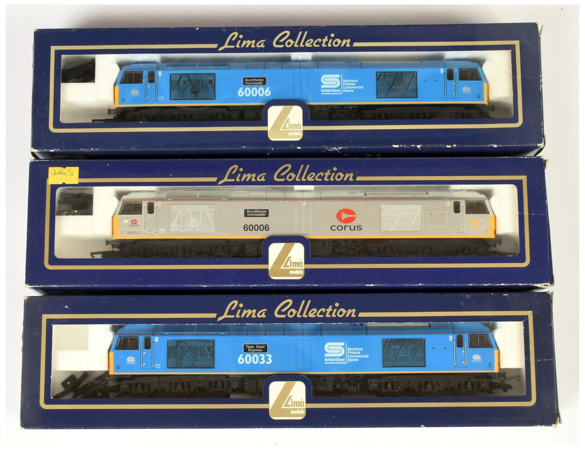 Lima OO Group of 3x Class 60 Diesel Loco's. 
