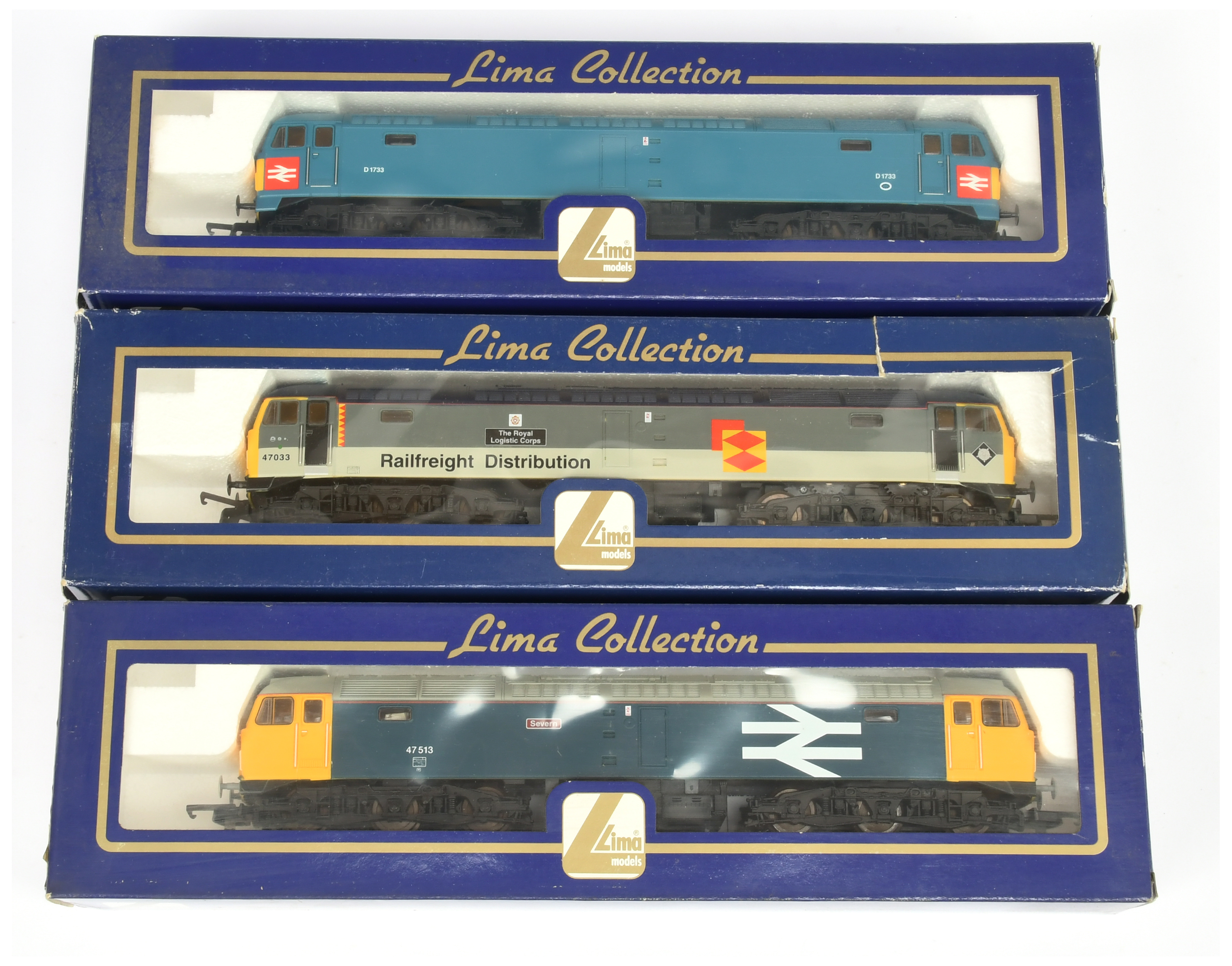 Lima OO Group of 3x Class 47 Diesel Loco's.