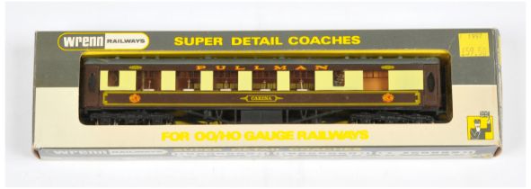 Wrenn W6002C brown and cream Pullman 1st Parlour Car "Carina" with white tables